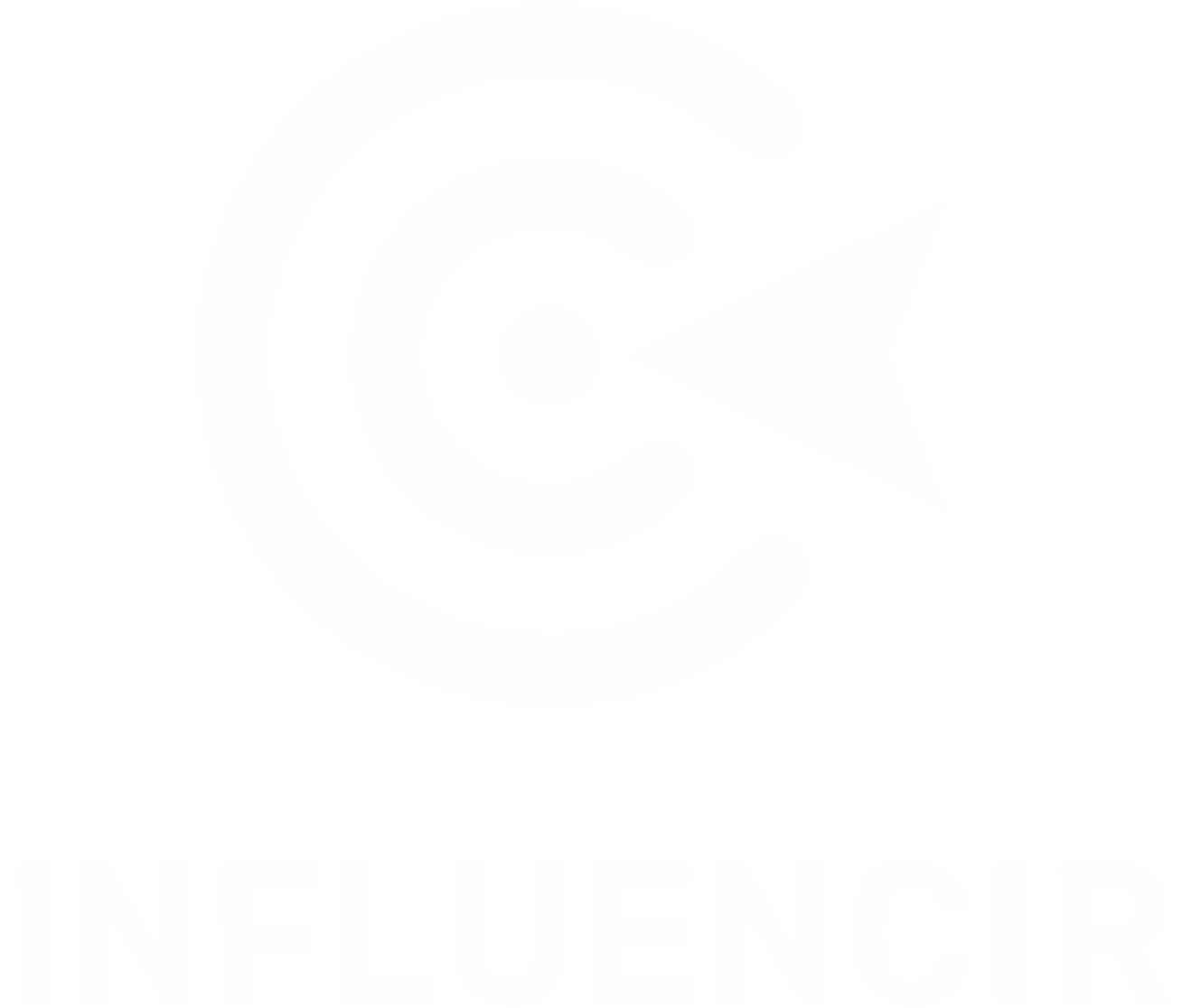Logo Influencir Branca PNG